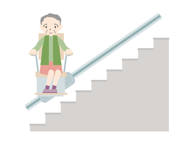 階段をのぼるイラスト